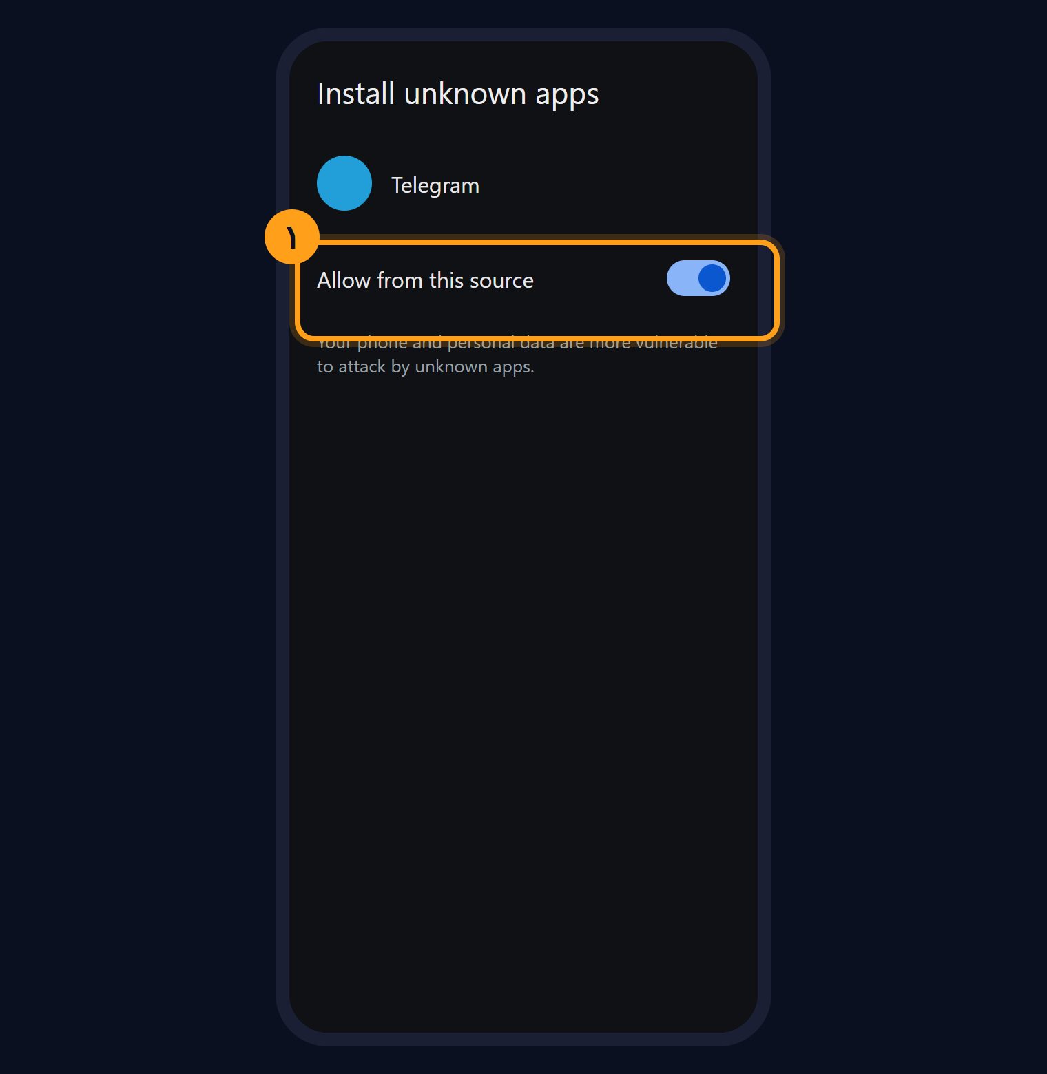 اجازه نصب برنامه از منبع ناشناس در اندروید